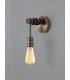 Wall Lamp 1 x E27 Medium Oak Antique Brass-3
