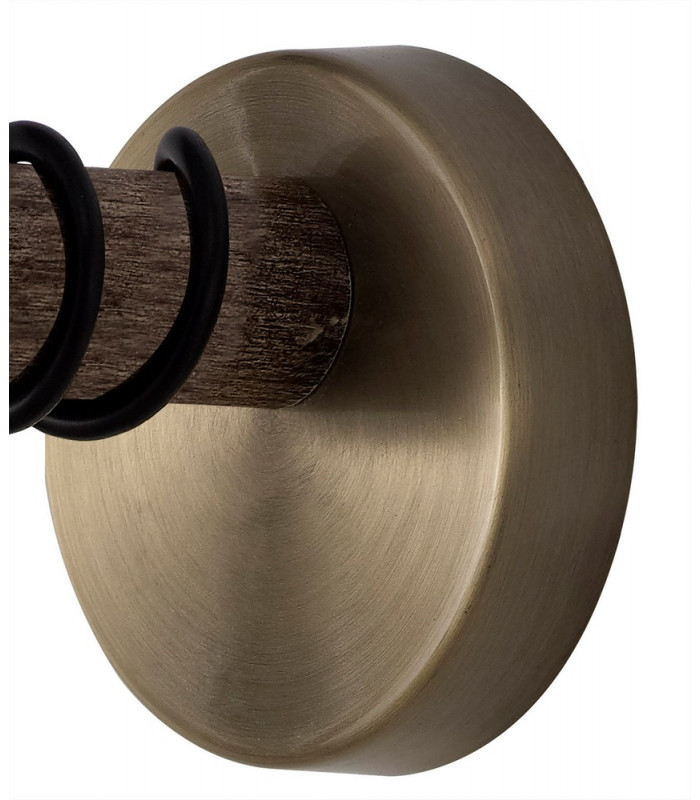 Wall Lamp 1 x E27 Medium Oak Antique Brass-8