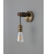 Wall Lamp 1 x E27 Medium Oak Antique Brass-10