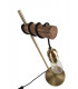 Table Lamp 1 x E27 Medium Oak Antique Brass-7