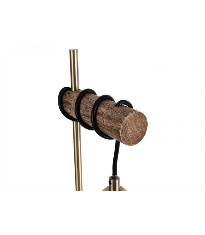 Table Lamp 1 x E27 Medium Oak Antique Brass-8