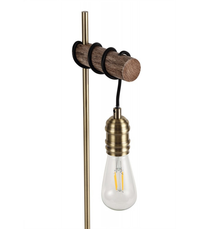 Table Lamp 1 x E27 Medium Oak Antique Brass-9
