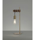 Table Lamp 1 x E27 Medium Oak Antique Brass-11