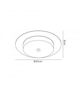 Ceiling 18W LED 3000K 1080lm IP44 Antique Brass 3yrs Warranty-2