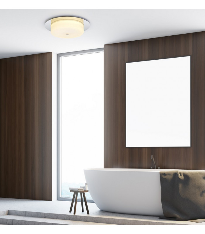 Ceiling 18W LED 3000K 1080lm IP44 Polished Chrome 3yrs Warranty-4