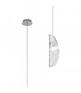 Pendant 2m 1 x G9 Polished Chrome Clear Glass-1