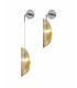 Wall Light 1 x G9 Polished Chrome Amber Glass-1
