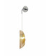 Wall Light 1 x G9 Polished Chrome Amber Glass-4