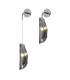 Wall Light 1 x G9 Polished Chrome Smoked Glass-1