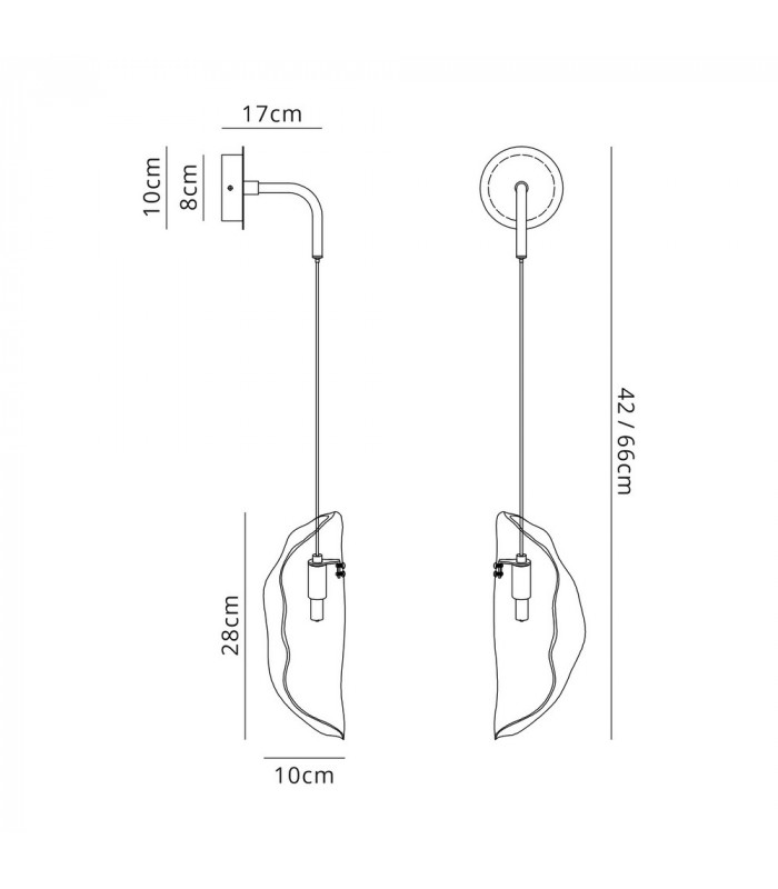 Wall Light 1 x G9 Polished Chrome Smoked Glass-2