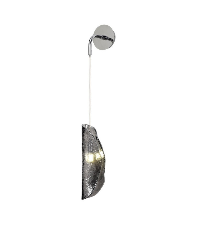 Wall Light 1 x G9 Polished Chrome Smoked Glass-4
