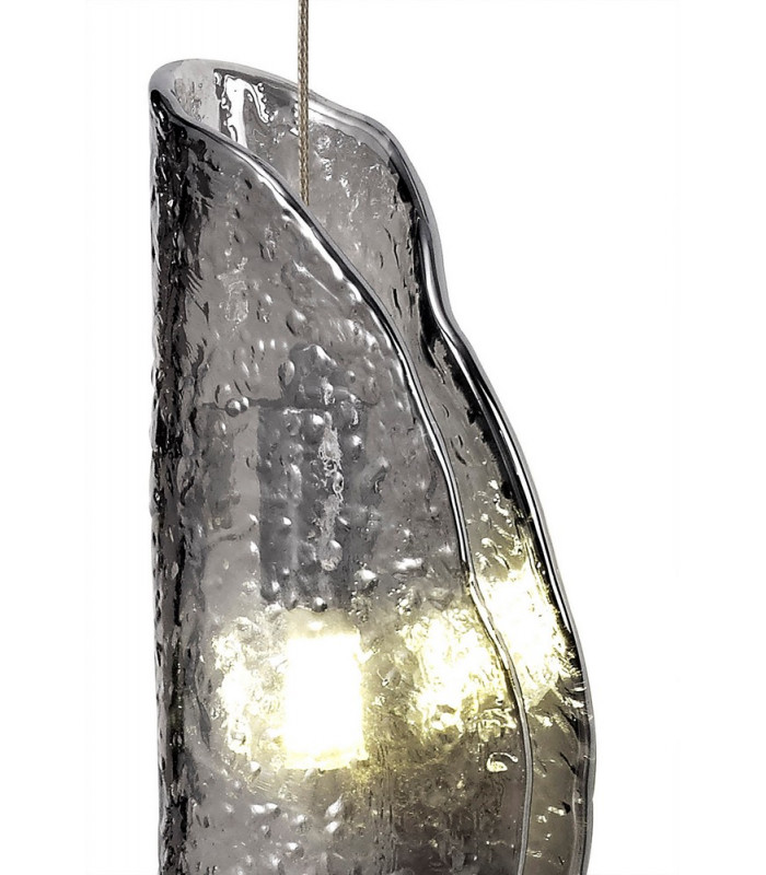 Wall Light 1 x G9 Polished Chrome Smoked Glass-8
