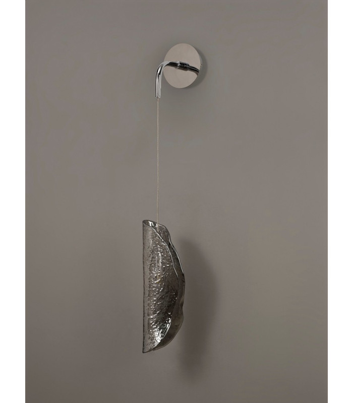 Wall Light 1 x G9 Polished Chrome Smoked Glass-10