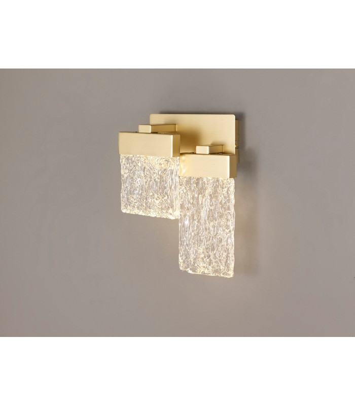 Wall Lamp 2 x 4.5W LED 3000K Painted Brushed Gold 3yrs Warranty-3