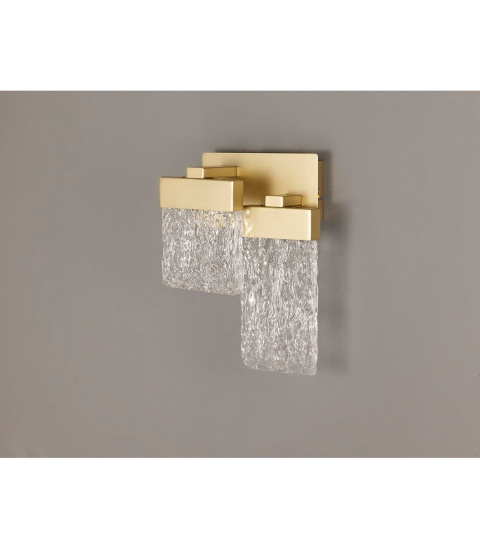 Wall Lamp 2 x 4.5W LED 3000K Painted Brushed Gold 3yrs Warranty-8
