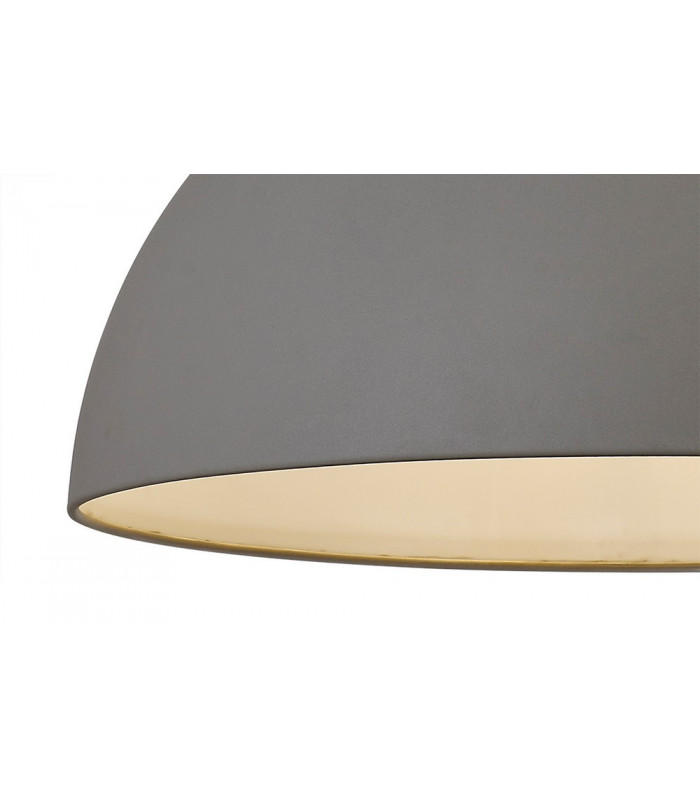 50cm Large Pendant 1 x E27 Sand Grey Satin Nickel-5