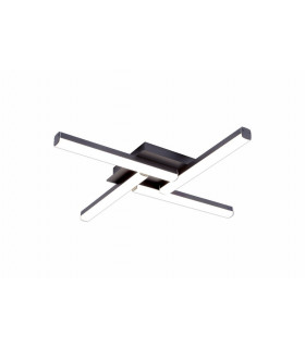 4 Light Ceiling 4 x 6W LED 4000K 2210lm IP44 Sand Black 3yrs Warranty-1