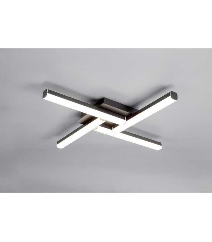 4 Light Ceiling 4 x 6W LED 4000K 2210lm IP44 Sand Black 3yrs Warranty-3