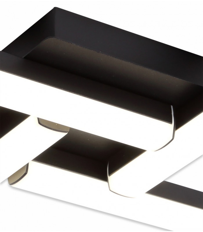 4 Light Ceiling 4 x 6W LED 4000K 2210lm IP44 Sand Black 3yrs Warranty-9