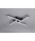 4 Light Ceiling 4 x 6W LED 4000K 2210lm IP44 Sand Black 3yrs Warranty-10