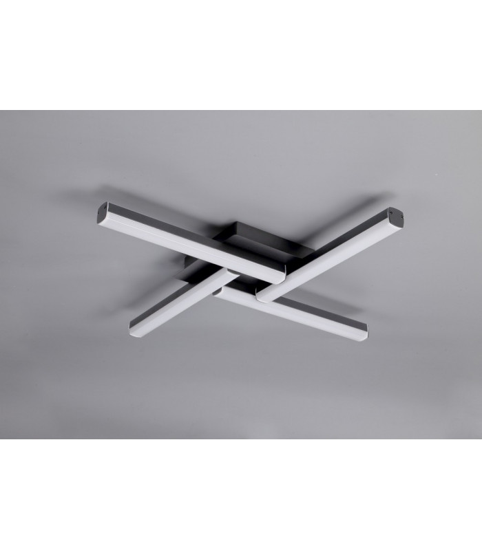 4 Light Ceiling 4 x 6W LED 4000K 2210lm IP44 Sand Black 3yrs Warranty-10
