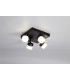4 Light Ceiling 4 x 5W LED 4000K 1700lm IP44 Sand Black 3yrs Warranty-3