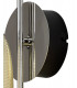 Switched Wall Lamp 1 x 6W LED 4000K 720lm Polished Chrome Black With Champagne Glass 3yrs Warranty-8