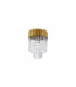 Ceiling Round 3 Light E14 Brass Clear Glass-5