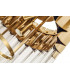 Ceiling Round 3 Light E14 Brass Clear Glass-9