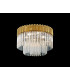 Ceiling Round 7 Light E14 Brass Clear Glass Item Weight: 15.3kg-3