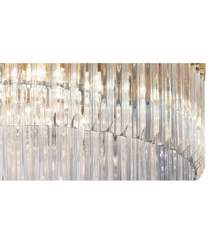 Ceiling Round 12 Light E14 Brass Clear Glass Item Weight: 28.4kg-6