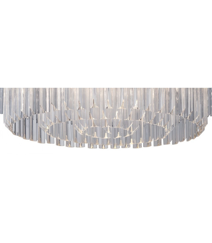 Ceiling Round 12 Light E14 Brass Clear Glass Item Weight: 28.4kg-7