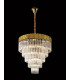 Pendant Round 5 Tier 18 Light E14 Brass Clear Glass Item Weight: 30.2kg-3
