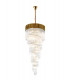 Pendant Round 5 Tier 23 Light E14 Brass Clear Glass Item Weight: 56.2kg-1