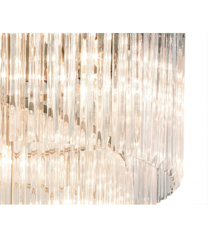 Pendant Round 5 Tier 23 Light E14 Brass Clear Glass Item Weight: 56.2kg-7
