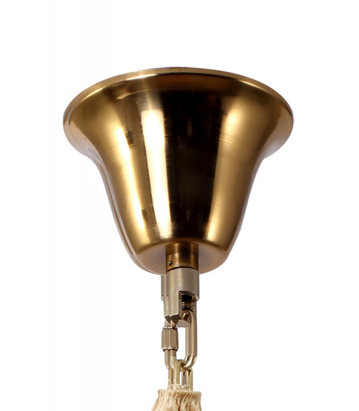 Pendant Round 5 Tier 23 Light E14 Brass Clear Glass Item Weight: 56.2kg-9