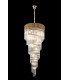 Pendant Round 7 Tier 31 Light E14 Brass Clear Glass Item Weight: 92.7kg-3