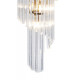 Pendant Round 7 Tier 31 Light E14 Brass Clear Glass Item Weight: 92.7kg-7