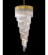 Pendant Round 7 Tier 31 Light E14 Brass Clear Glass Item Weight: 92.7kg-10