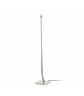 1 Light Floor Lamp Satin Nickel - Shade Not Included, E27 - 1