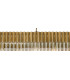 Pendant Rectangle 7 Light E14 Brass Clear Glass Item Weight: 28kg-5