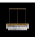 Pendant Rectangle 7 Light E14 Brass Clear Glass Item Weight: 28kg-8