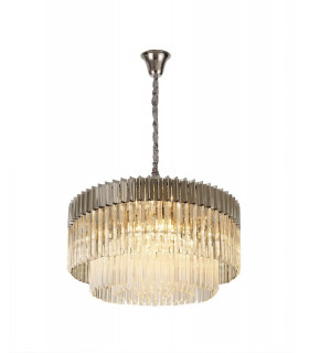 Pendant Round 12 Light E14 Polished Nickel Clear Glass Item Weight: 25.4kg-1