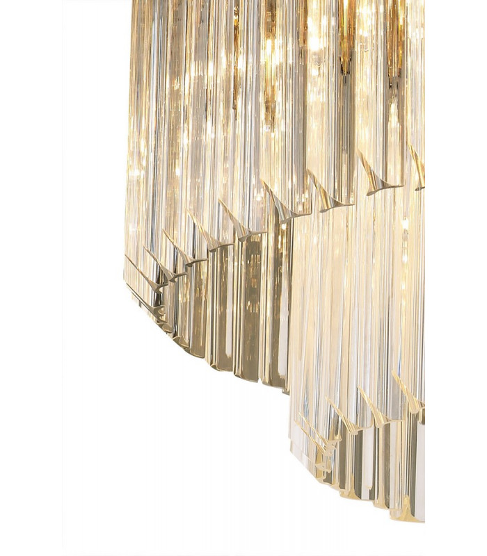 Pendant Round 12 Light E14 Polished Nickel Clear Glass Item Weight: 25.4kg-6