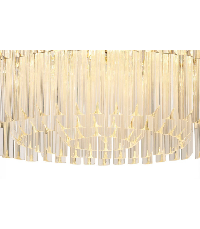 Pendant Round 12 Light E14 Polished Nickel Clear Glass Item Weight: 25.4kg-7