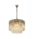 Pendant Round 8 Light E14 Polished Nickel Clear Glass Item Weight: 17.3kg-1