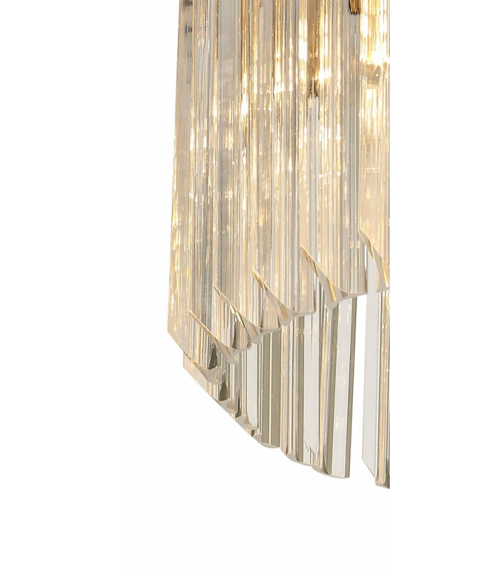 Pendant Round 8 Light E14 Polished Nickel Clear Glass Item Weight: 17.3kg-6