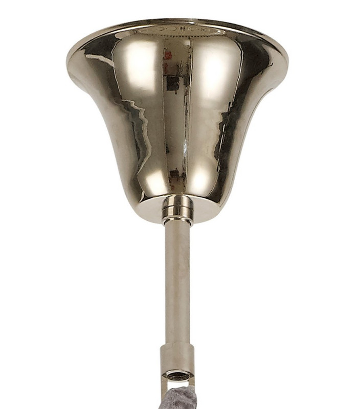 Pendant Round 8 Light E14 Polished Nickel Clear Glass Item Weight: 17.3kg-8