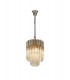 Pendant Round 4 Light E14 Polished Nickel Clear Glass-1