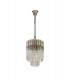 Pendant Round 4 Light E14 Polished Nickel Clear Glass-4